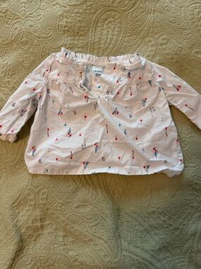 Carter's Pink Balloon Print Baby Top